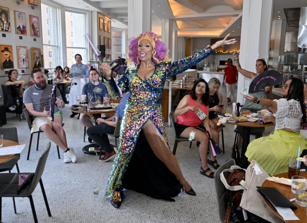 Peppermint performs at NYC Pride drag brunch