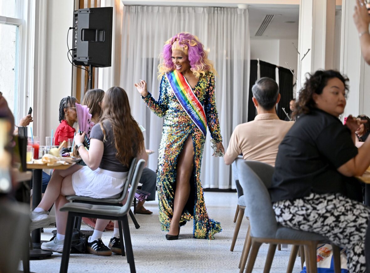 Peppermint performs at NYC Pride drag brunch