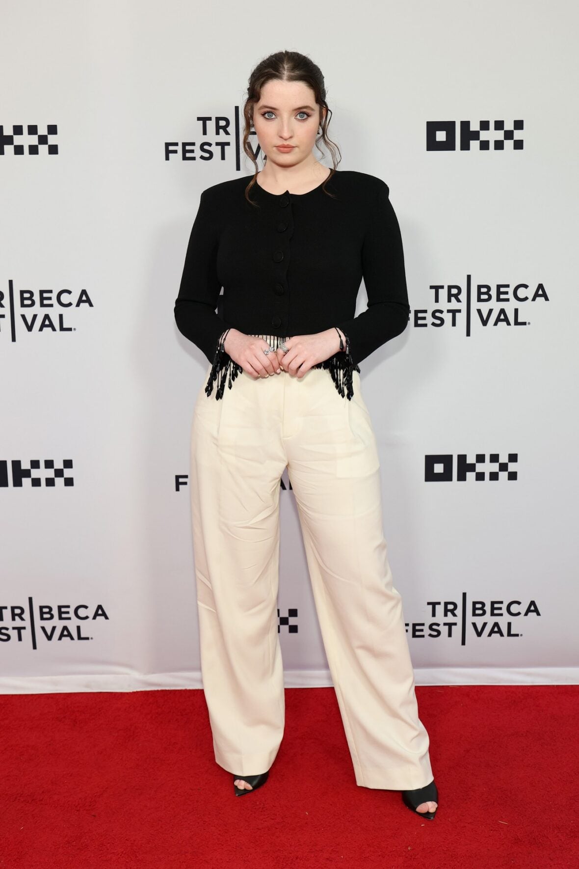 Lucy Halliday attends Vulture: The Testaments/The Handmaid's Tale during the 2026 Tribeca Festival
