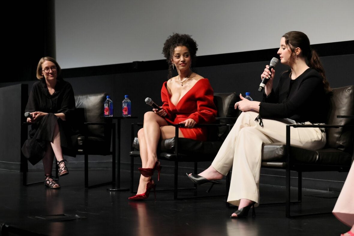 Chase Infiniti and Lucy Halliday attend Vulture: The Testaments/The Handmaid's Tale during the 2026 Tribeca Festival