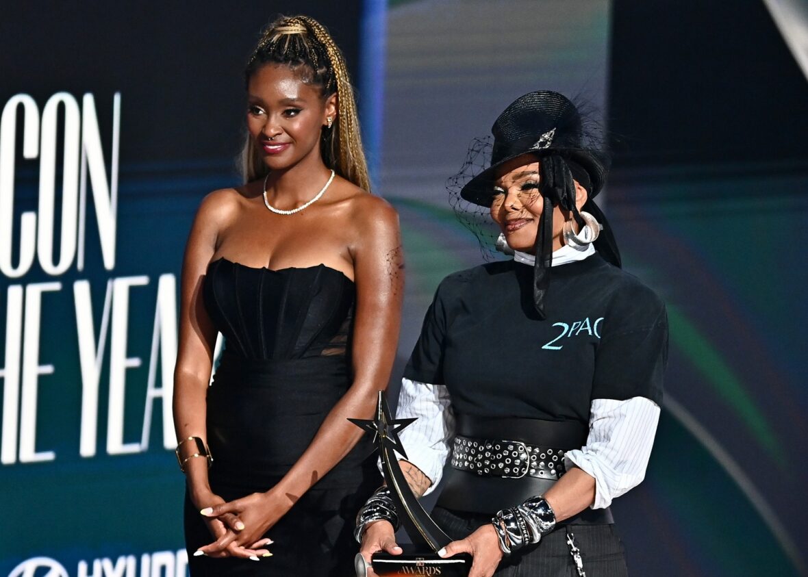 Janet Jackson on stage at the BET Awards 2026
