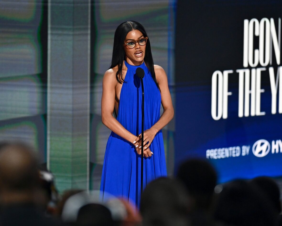 Teyana Taylor on stage at the BET Awards 2026