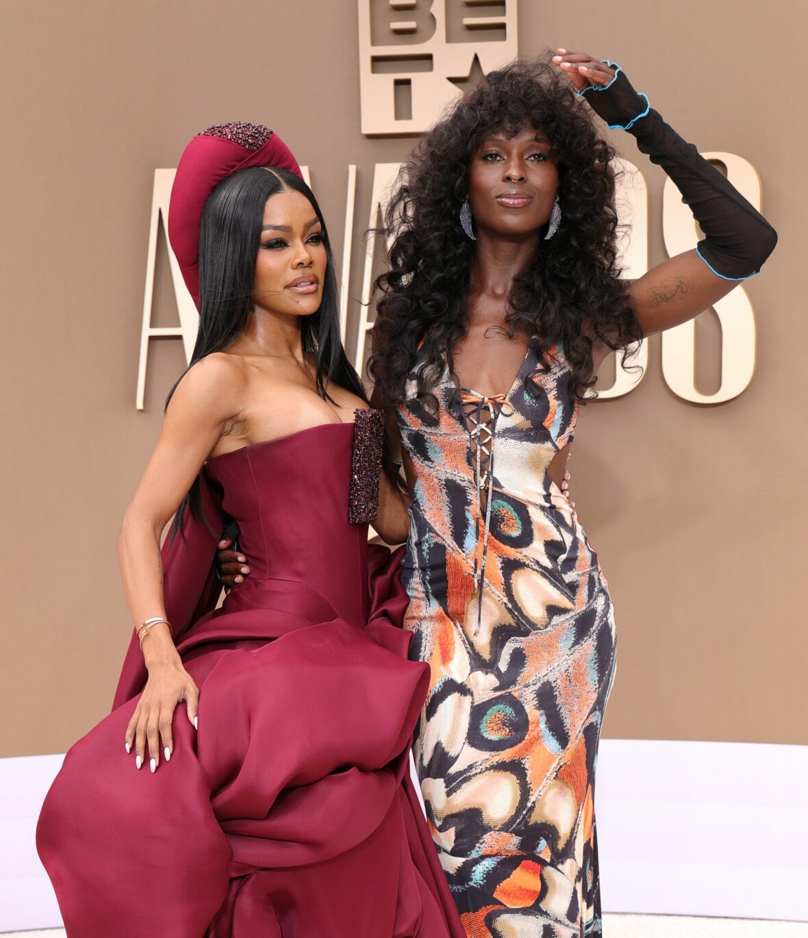 Teyana Taylor and Jodie Turner-Smith arrive at the BET Awards 2026