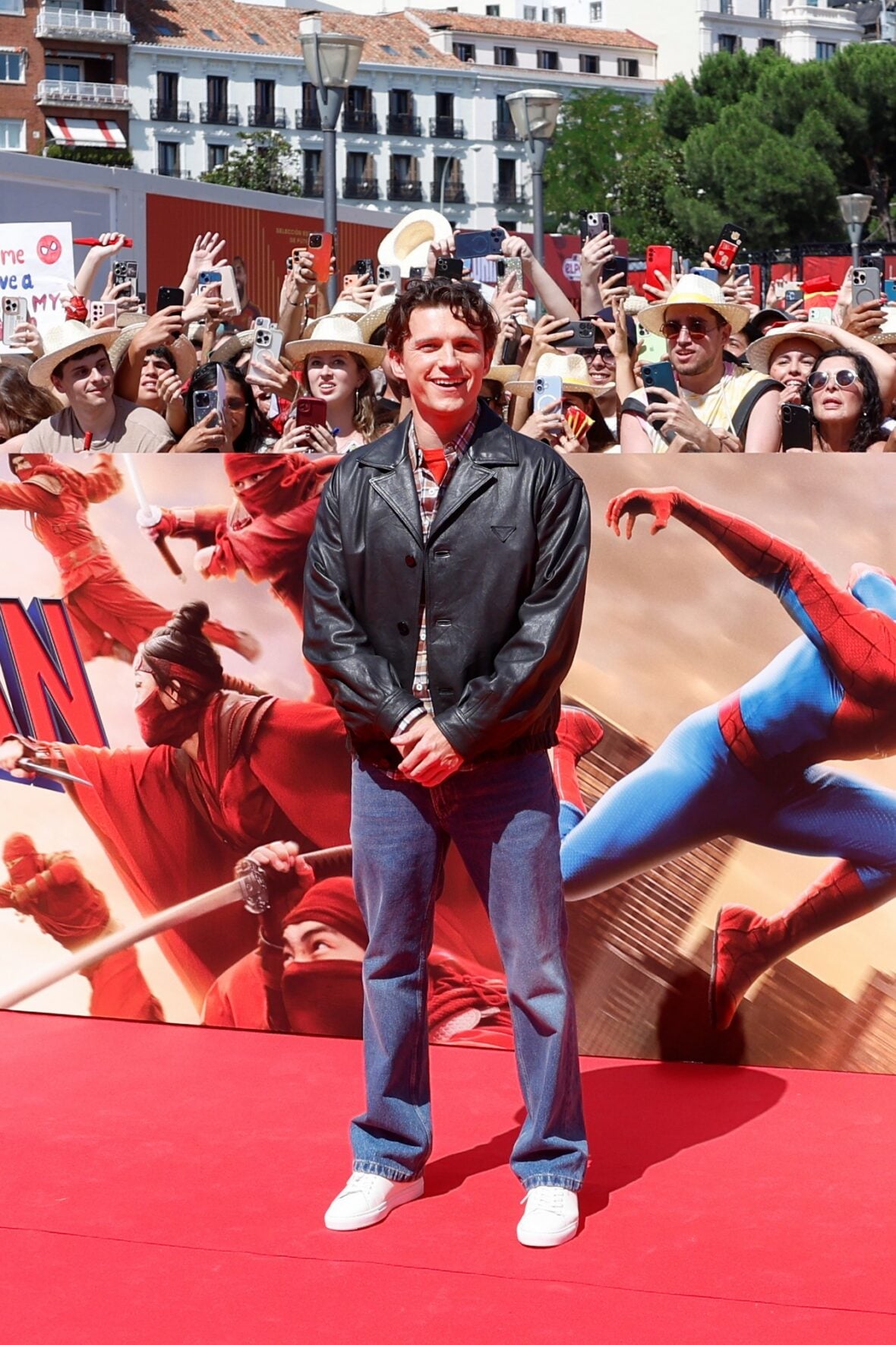 Tom Holland at the Spanish National Football Team's World Cup Kick-off Celebration