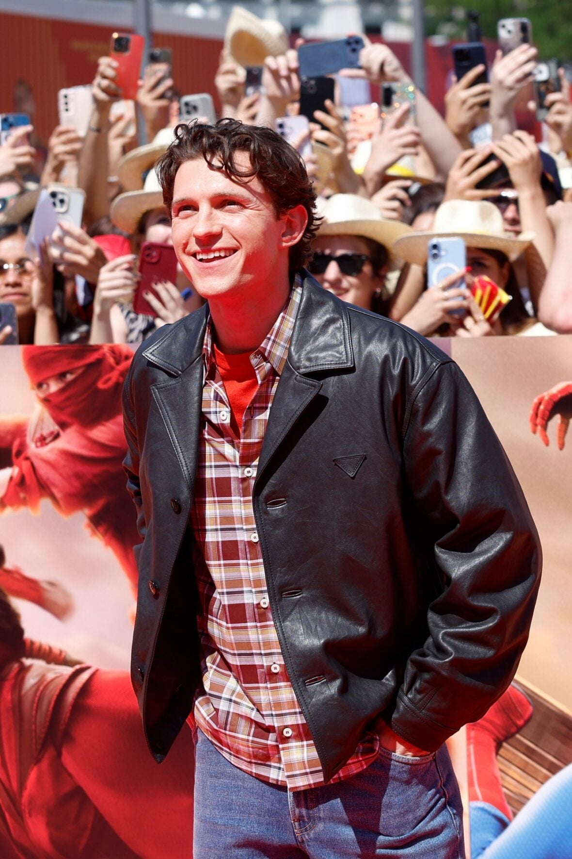 Tom Holland at the Spanish National Football Team's World Cup Kick-off Celebration