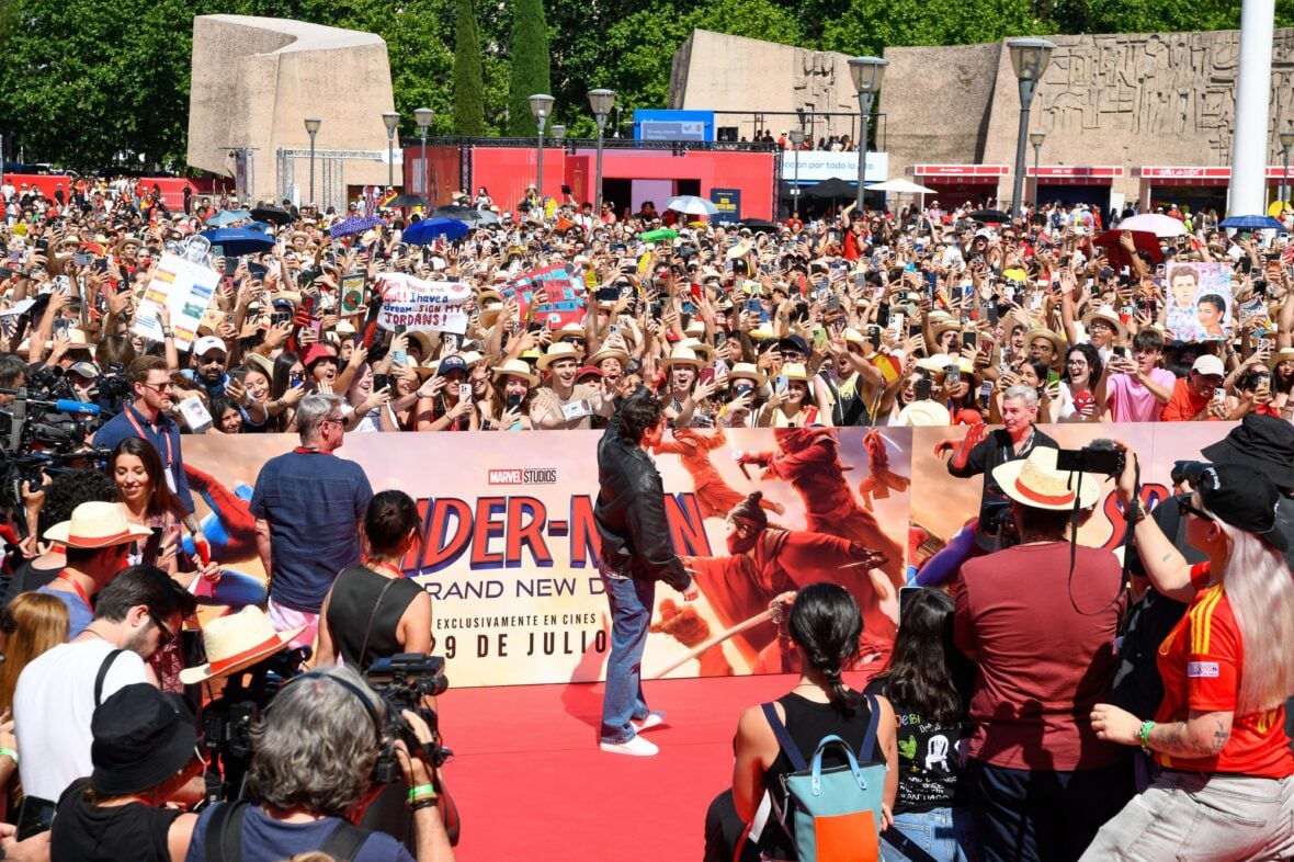 Tom Holland at the Spanish National Football Team's World Cup Kick-off Celebration