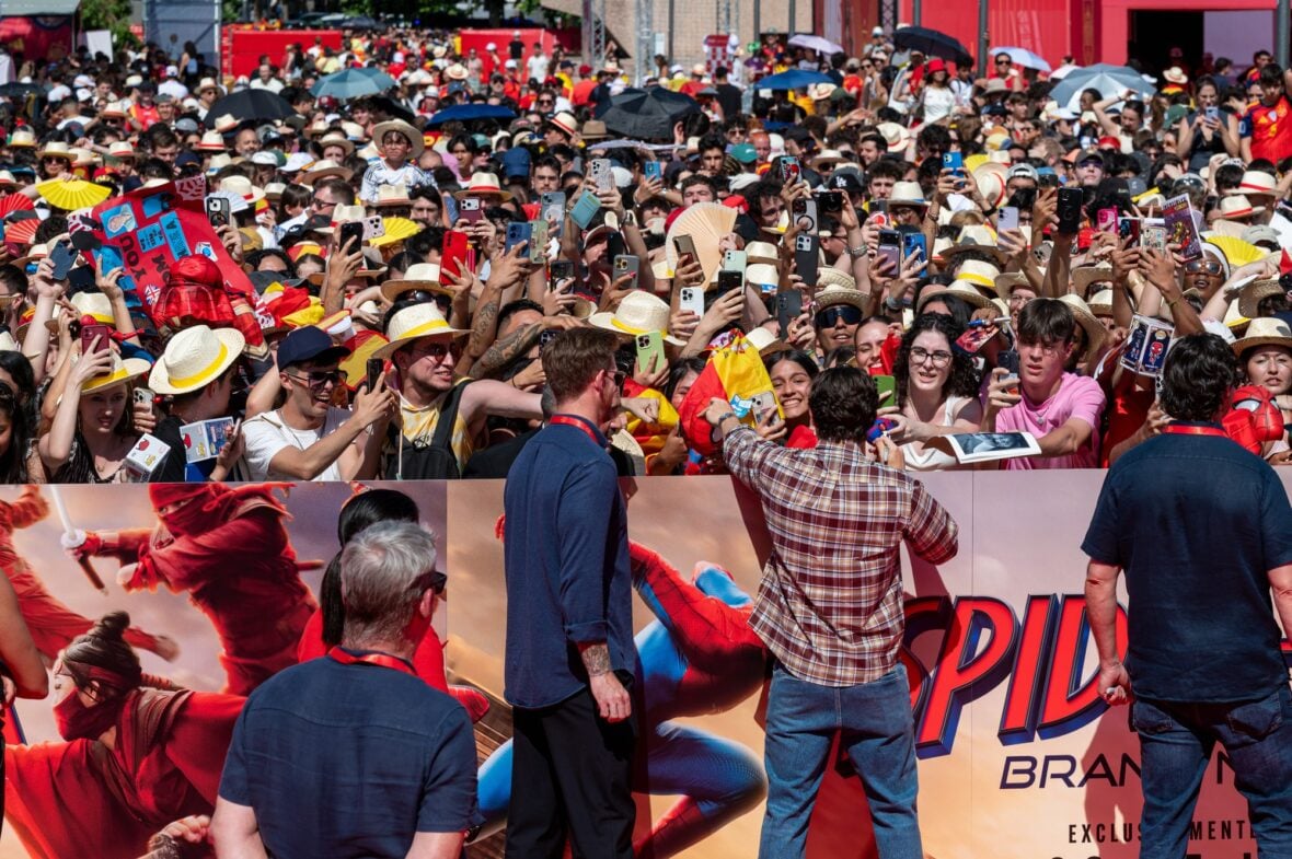 Tom Holland at the Spanish National Football Team's World Cup Kick-off Celebration