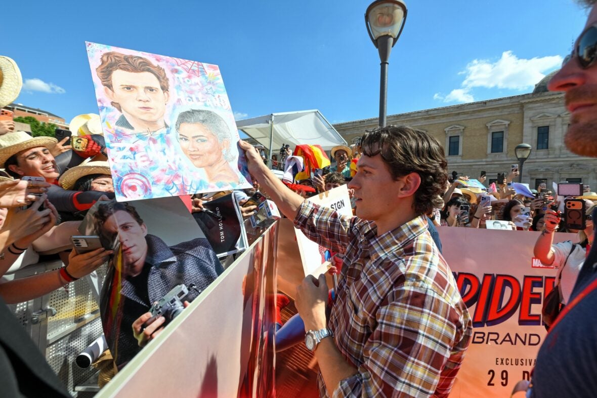 Tom Holland at the Spanish National Football Team's World Cup Kick-off Celebration