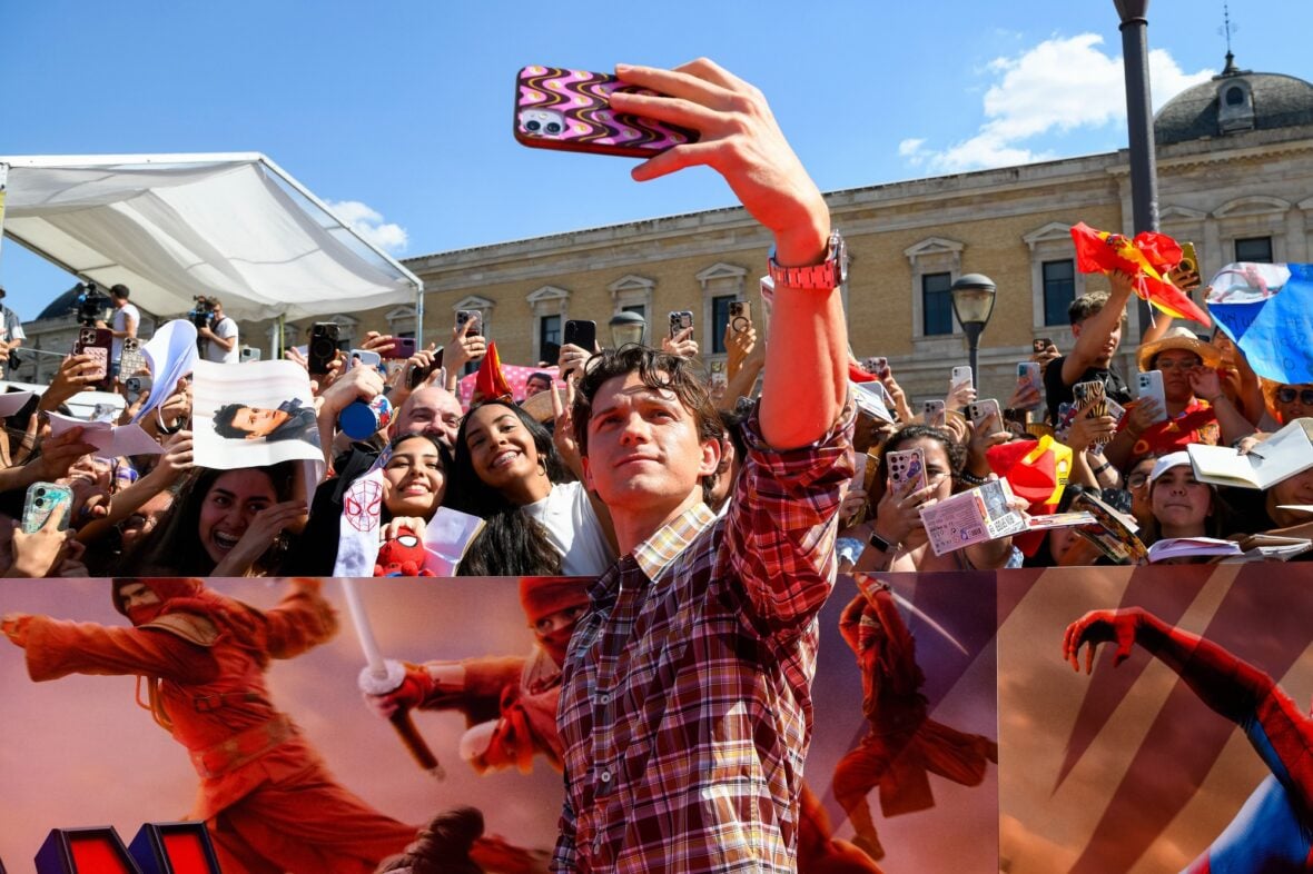 Tom Holland at the Spanish National Football Team's World Cup Kick-off Celebration