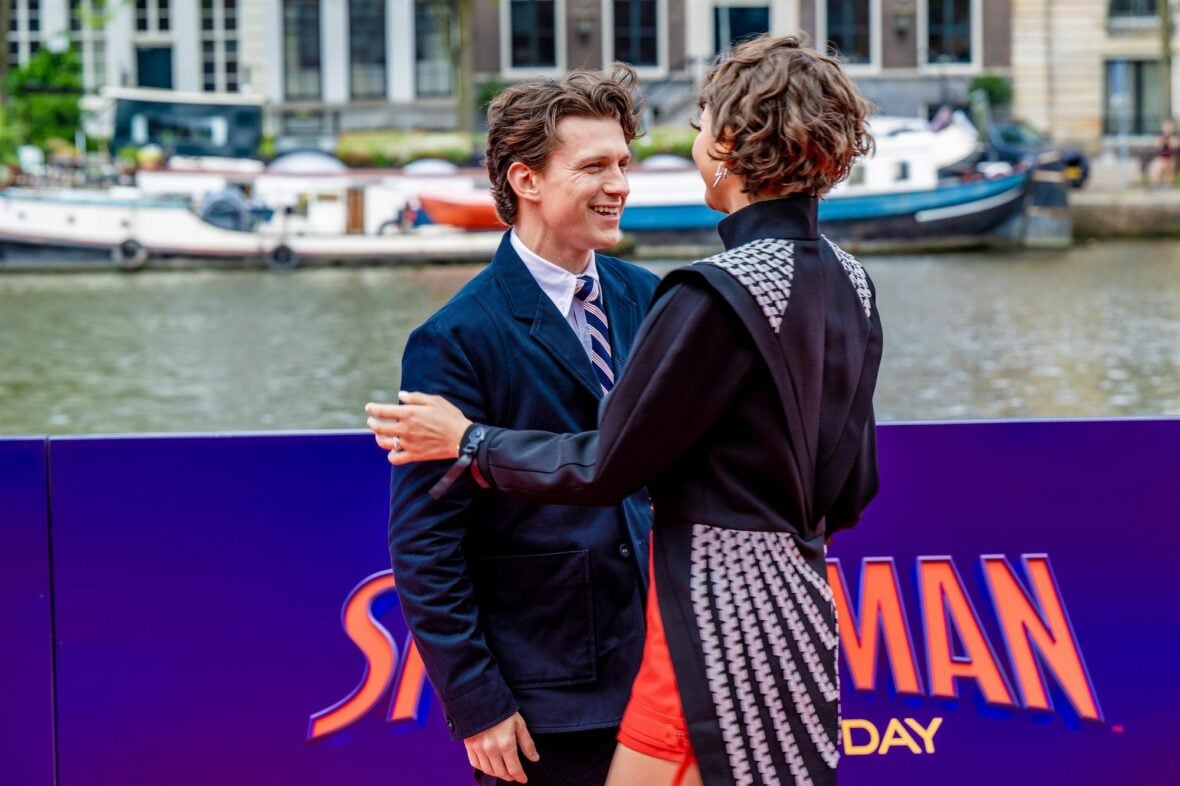 Zendaya and Tom Holland promote the new "Spider-Man" movie in Amsterdam