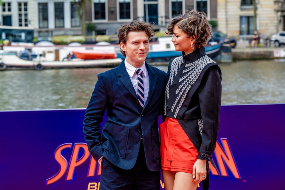 Zendaya and Tom Holland promote the new "Spider-Man" movie in Amsterdam