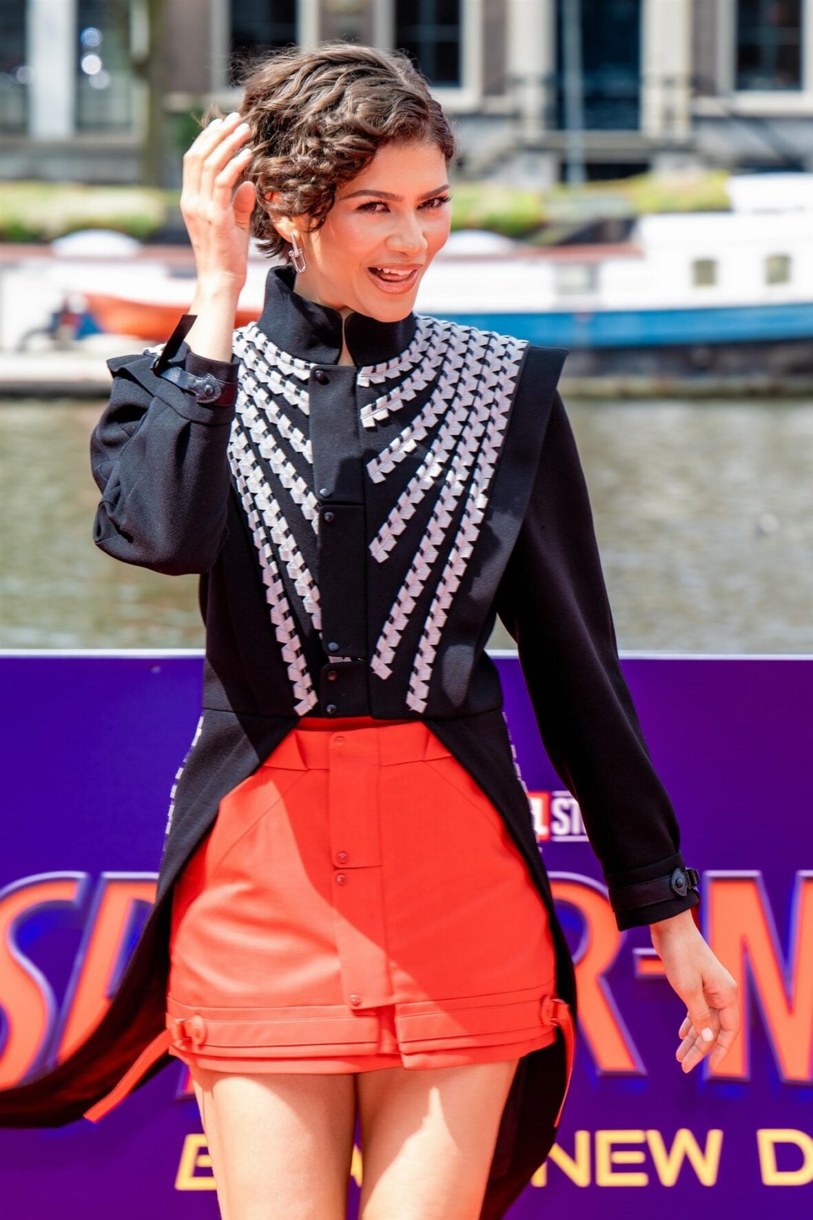 Zendaya and Tom Holland promote the new "Spider-Man" movie in Amsterdam