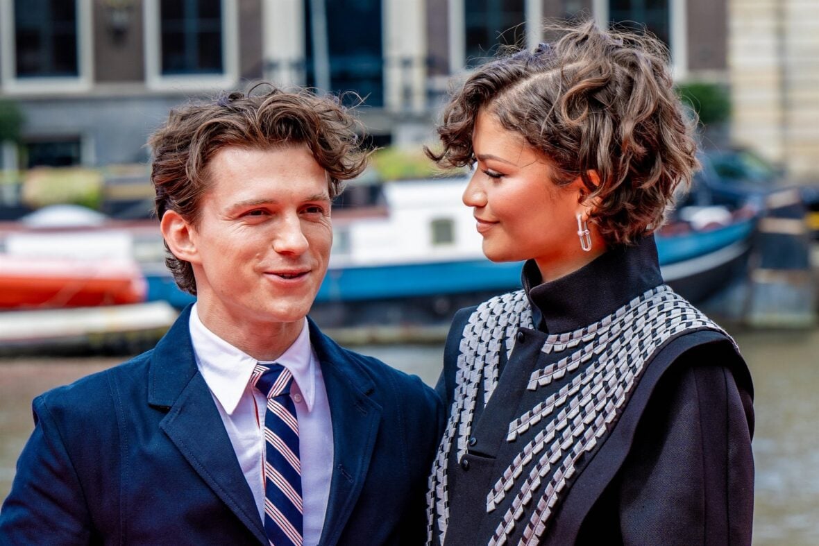 Zendaya and Tom Holland promote the new "Spider-Man" movie in Amsterdam