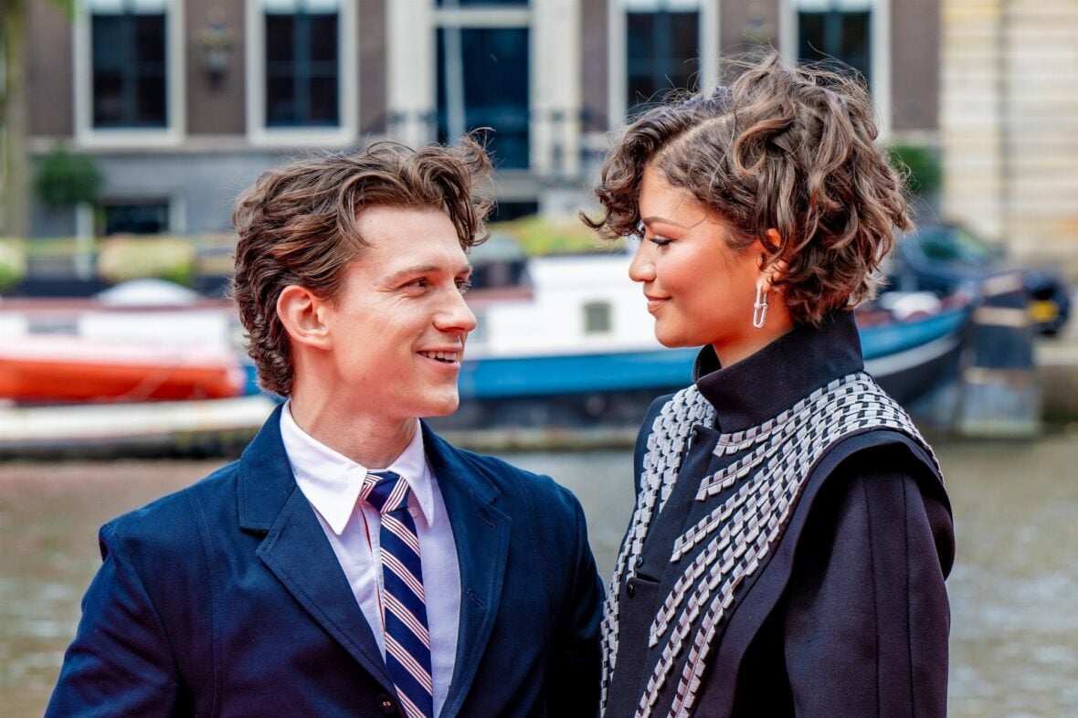 Zendaya and Tom Holland promote the new "Spider-Man" movie in Amsterdam