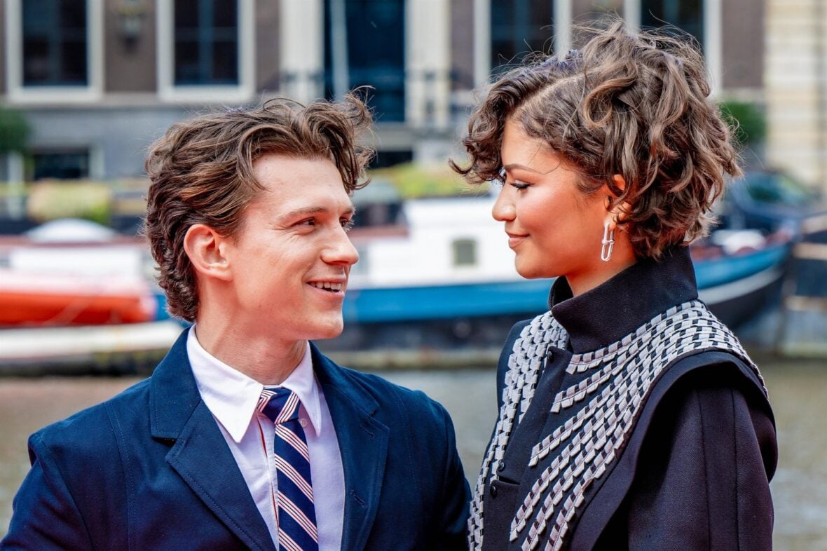 Zendaya and Tom Holland promote the new "Spider-Man" movie in Amsterdam