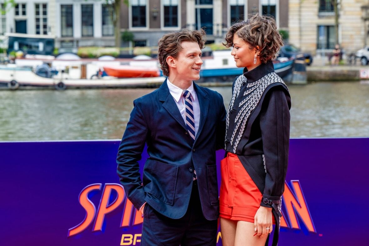 Zendaya and Tom Holland promote the new "Spider-Man" movie in Amsterdam