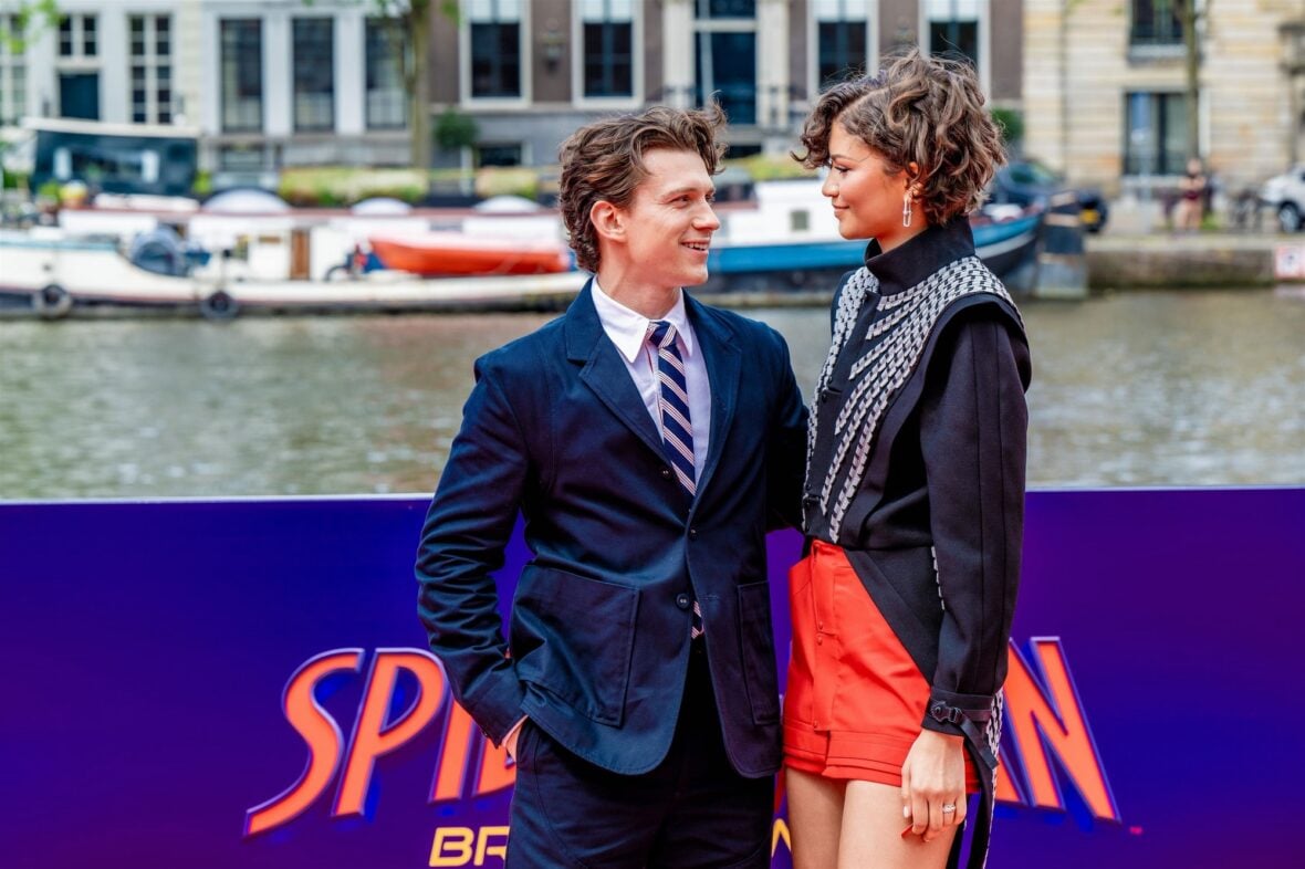 Zendaya and Tom Holland promote the new "Spider-Man" movie in Amsterdam