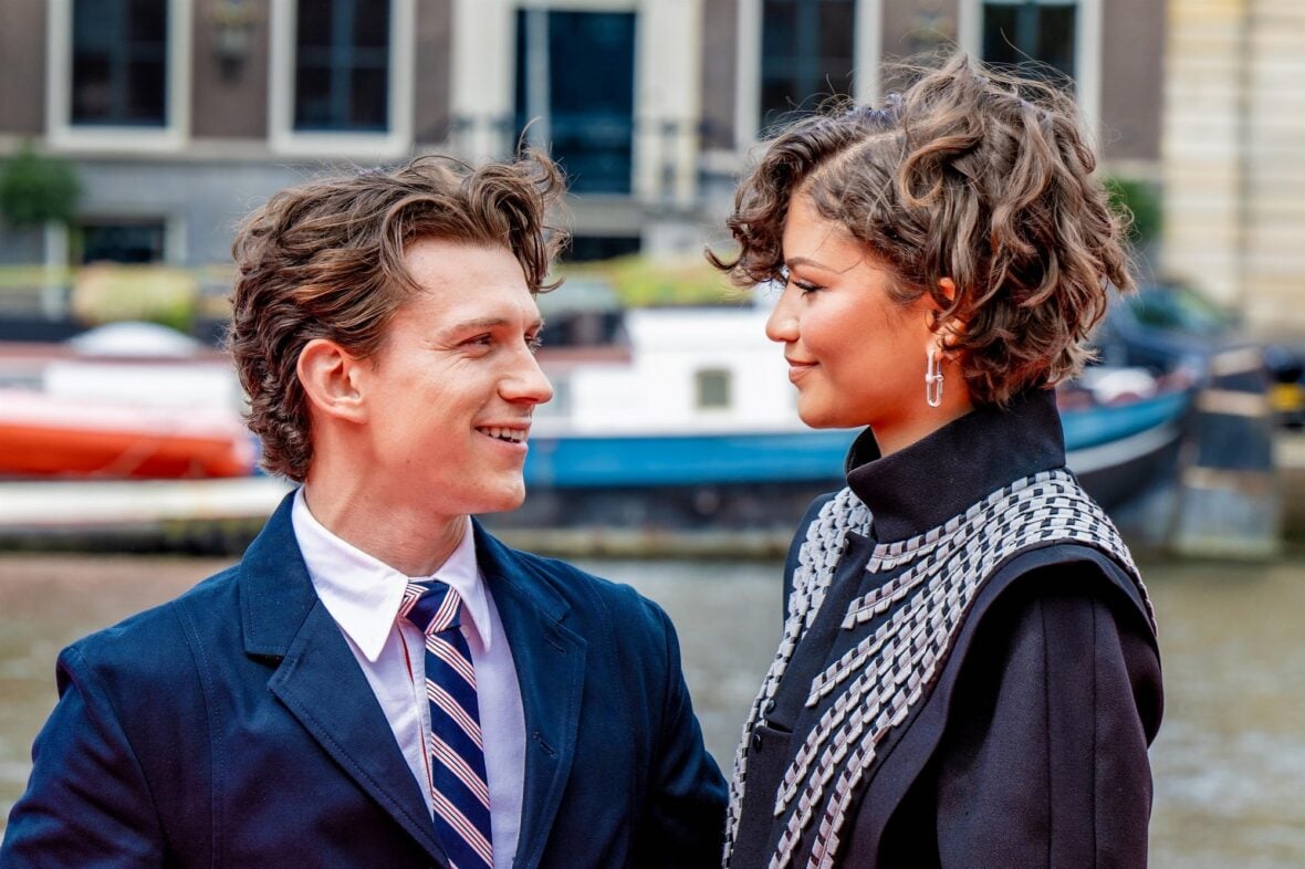 Zendaya and Tom Holland promote the new "Spider-Man" movie in Amsterdam
