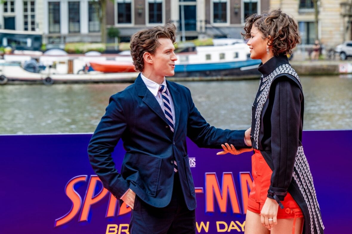 Zendaya and Tom Holland promote the new "Spider-Man" movie in Amsterdam