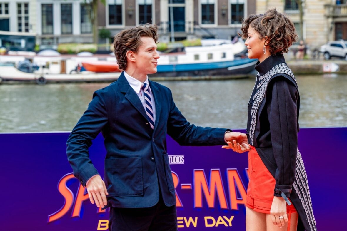 Zendaya and Tom Holland promote the new "Spider-Man" movie in Amsterdam