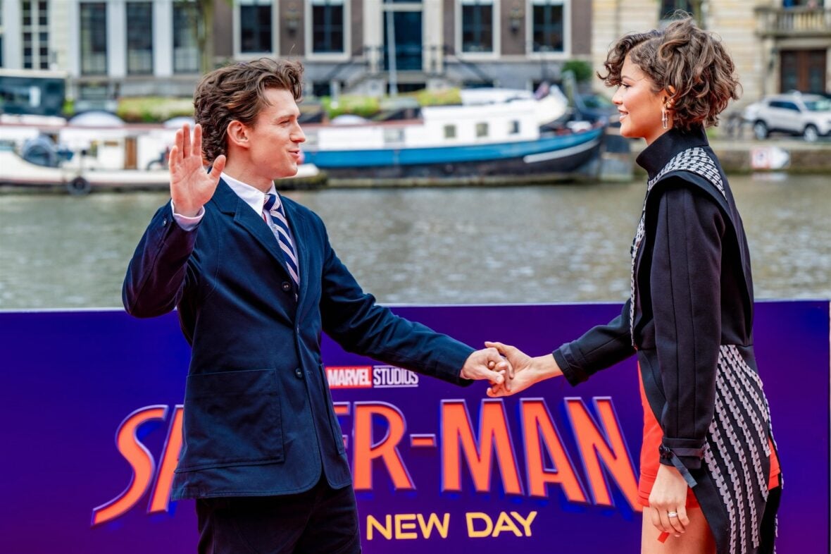 Zendaya and Tom Holland promote the new "Spider-Man" movie in Amsterdam