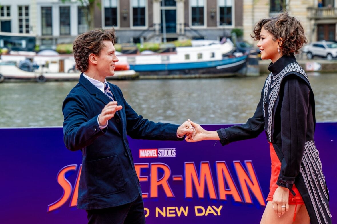 Zendaya and Tom Holland promote the new "Spider-Man" movie in Amsterdam