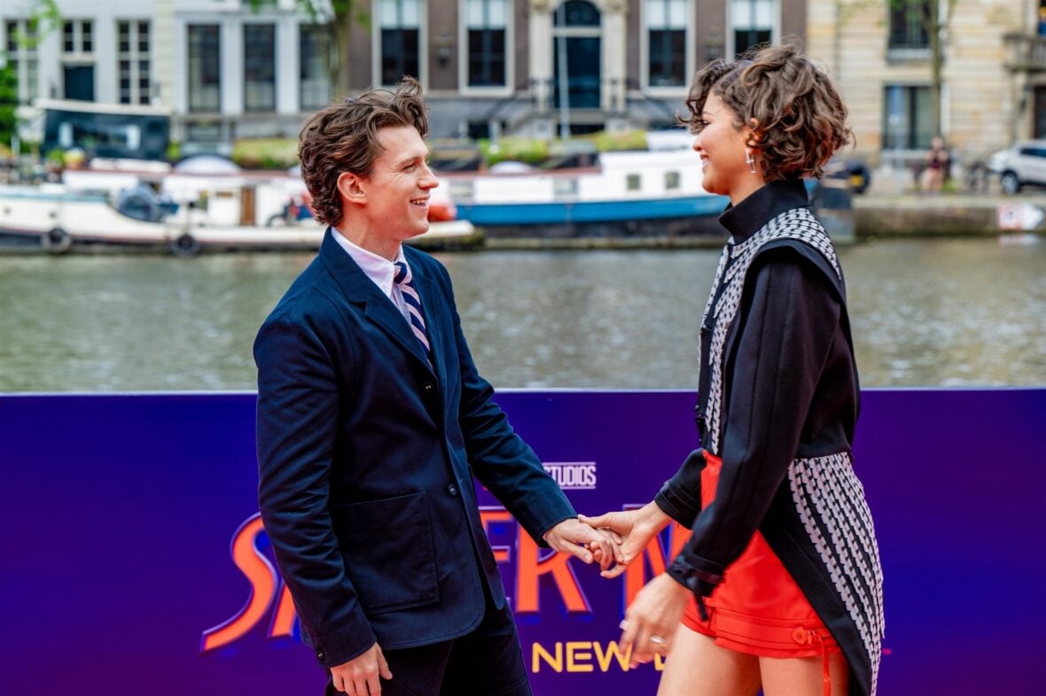 Zendaya and Tom Holland promote the new "Spider-Man" movie in Amsterdam
