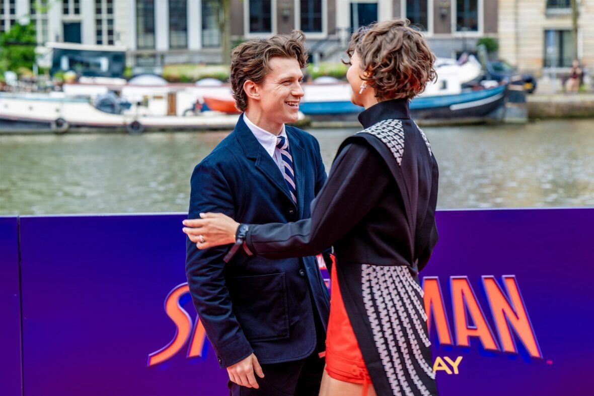Zendaya and Tom Holland promote the new "Spider-Man" movie in Amsterdam