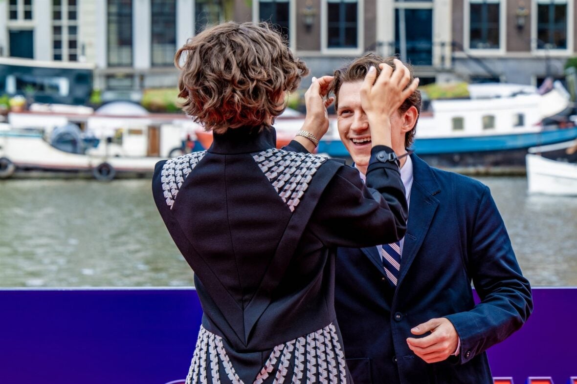 Zendaya and Tom Holland promote the new "Spider-Man" movie in Amsterdam