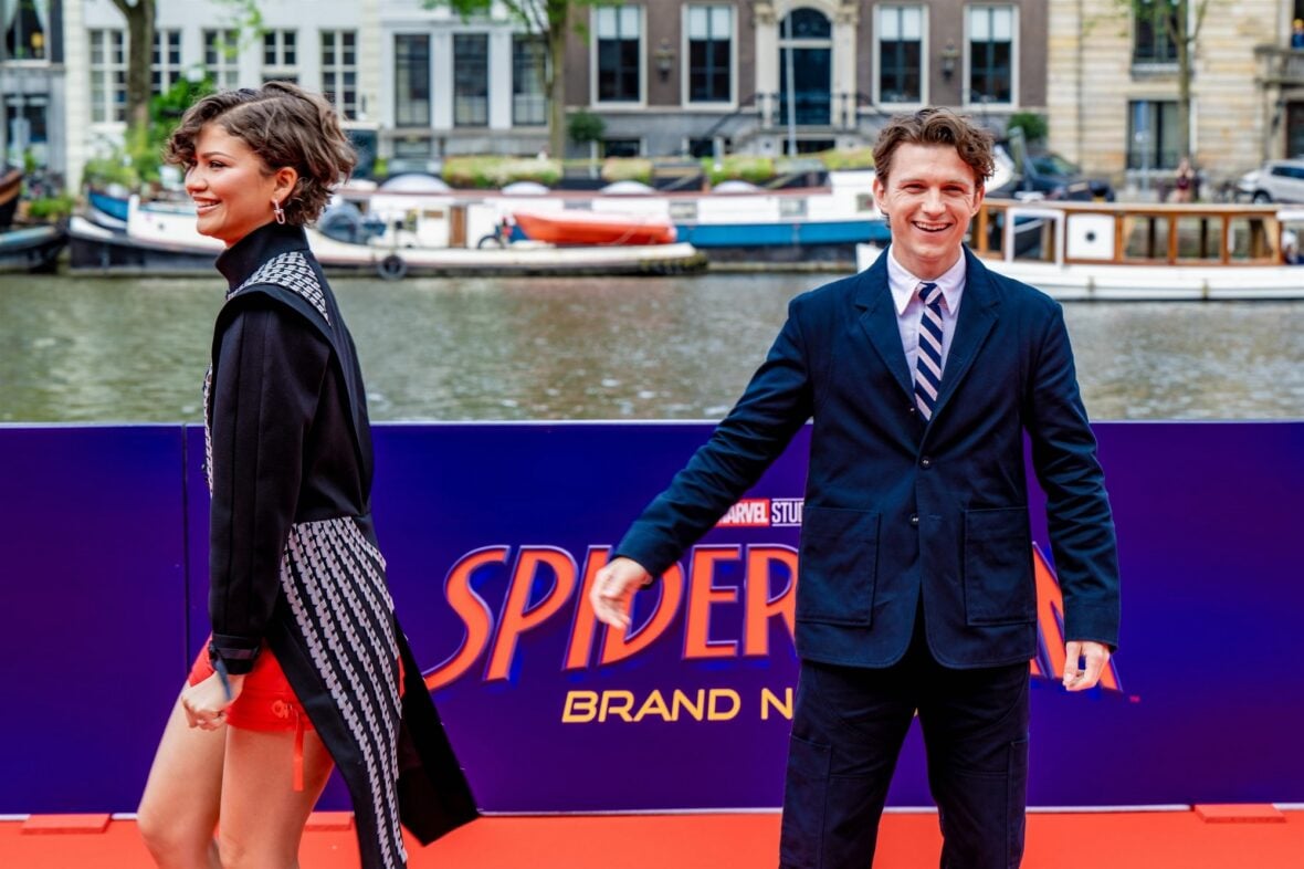 Zendaya and Tom Holland promote the new "Spider-Man" movie in Amsterdam