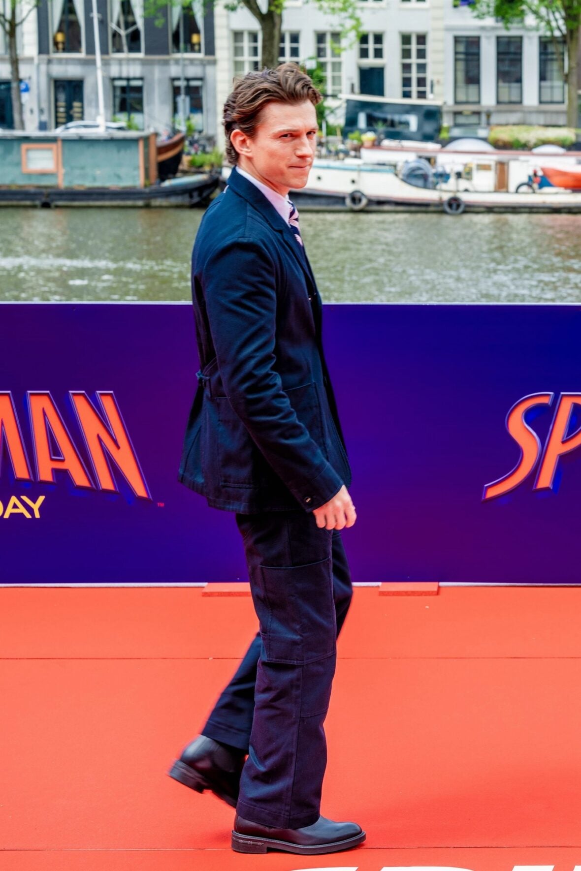 Zendaya and Tom Holland promote the new "Spider-Man" movie in Amsterdam