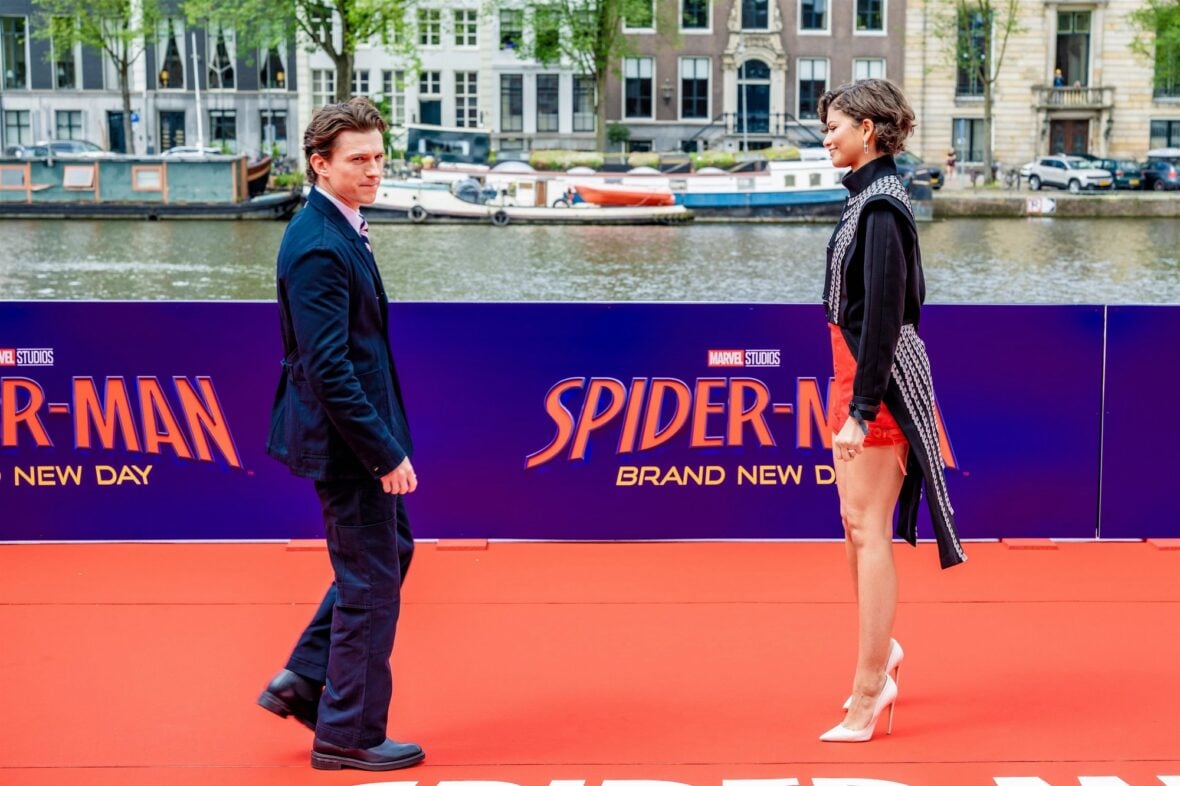 Zendaya and Tom Holland promote the new "Spider-Man" movie in Amsterdam