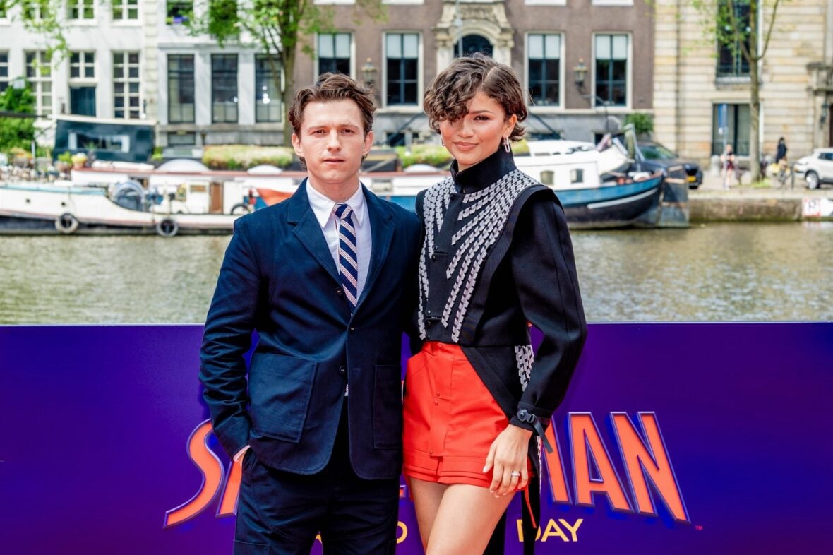 Zendaya and Tom Holland promote the new "Spider-Man" movie in Amsterdam