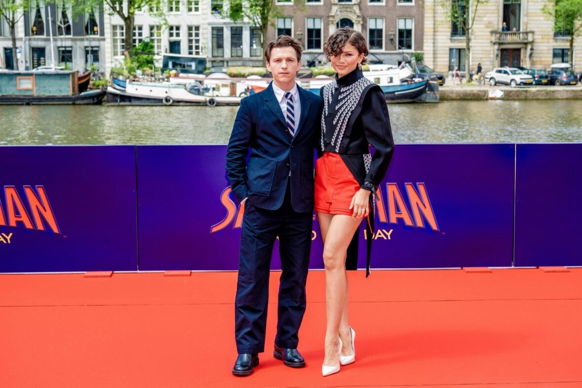 Zendaya and Tom Holland promote the new "Spider-Man" movie in Amsterdam