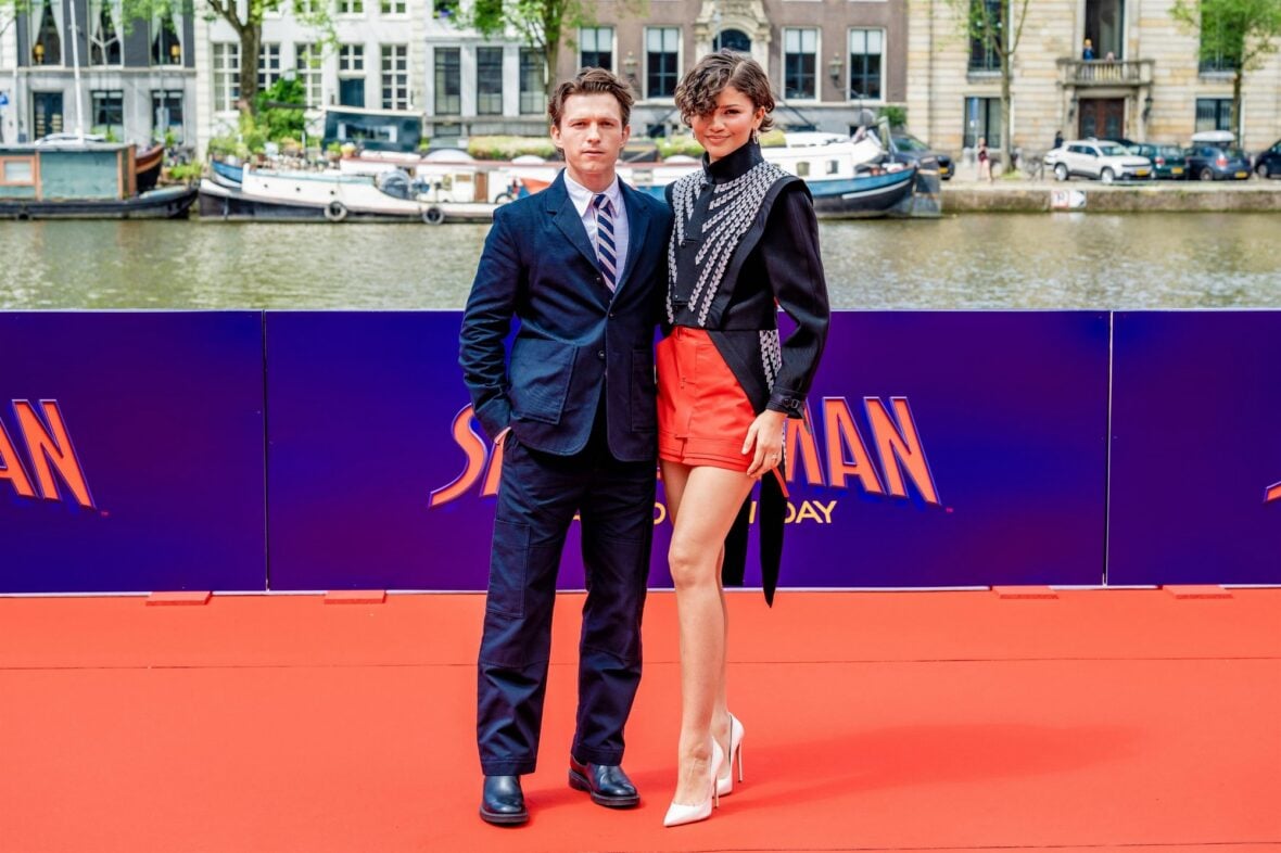 Zendaya and Tom Holland promote the new "Spider-Man" movie in Amsterdam