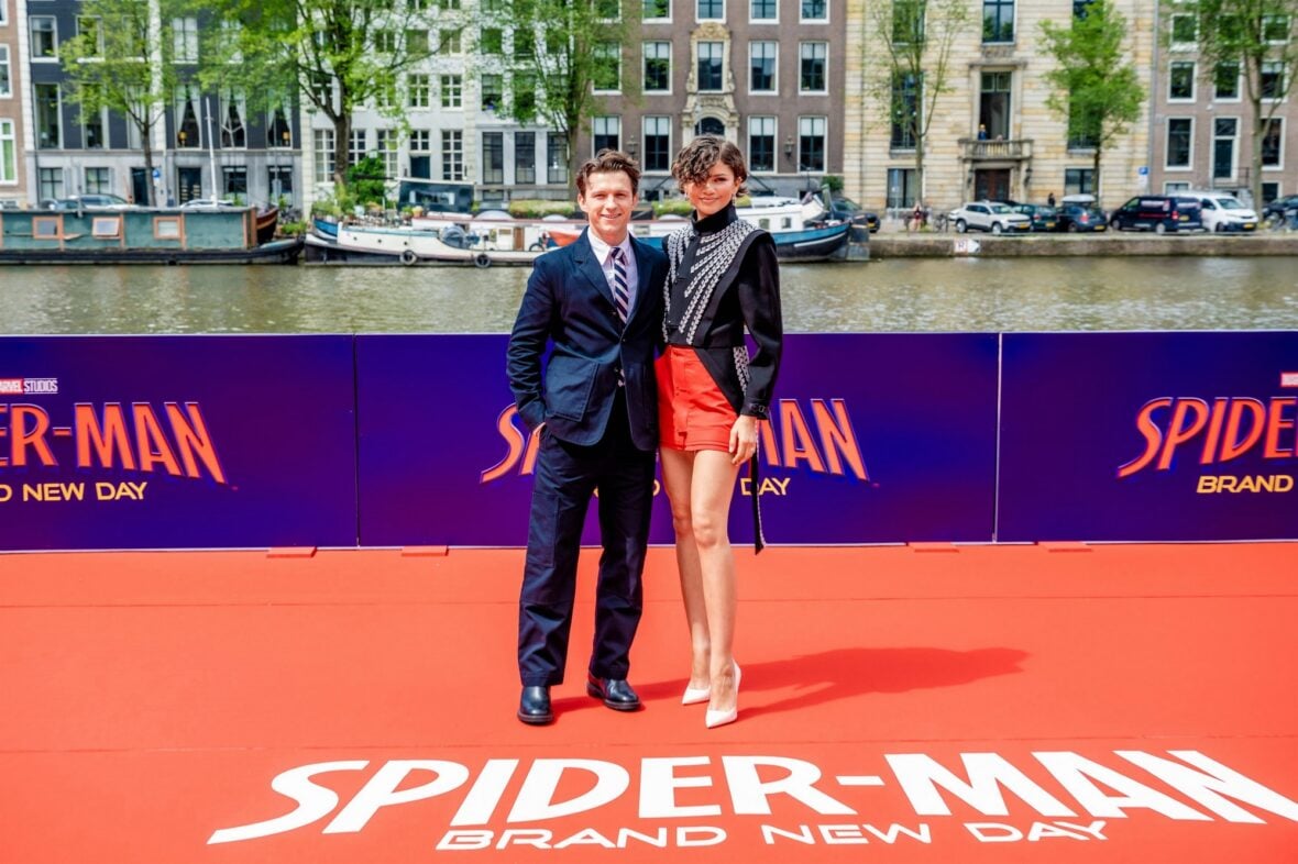 Zendaya and Tom Holland promote the new "Spider-Man" movie in Amsterdam