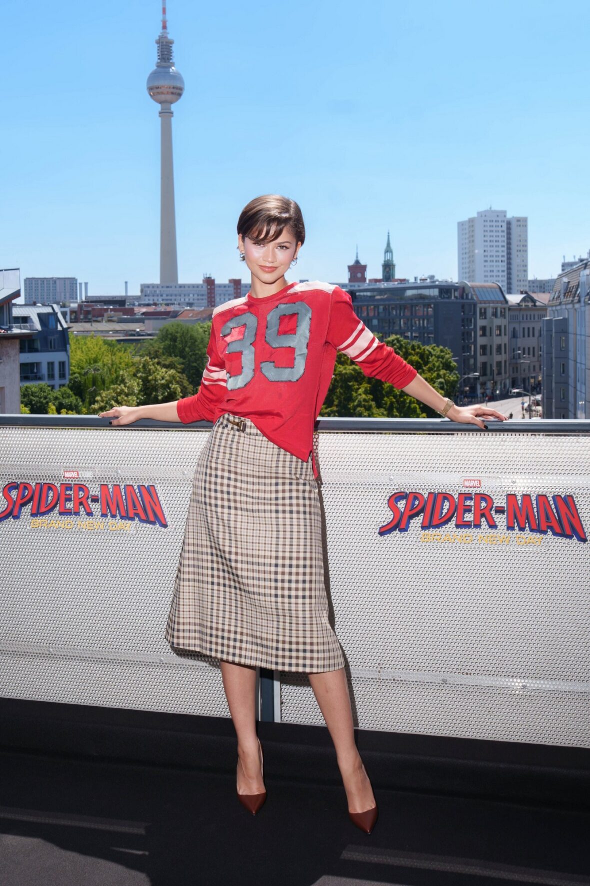 Zendaya promoting Spider-Man: Brand New Day in Berlin, Germany on June 22, 2026