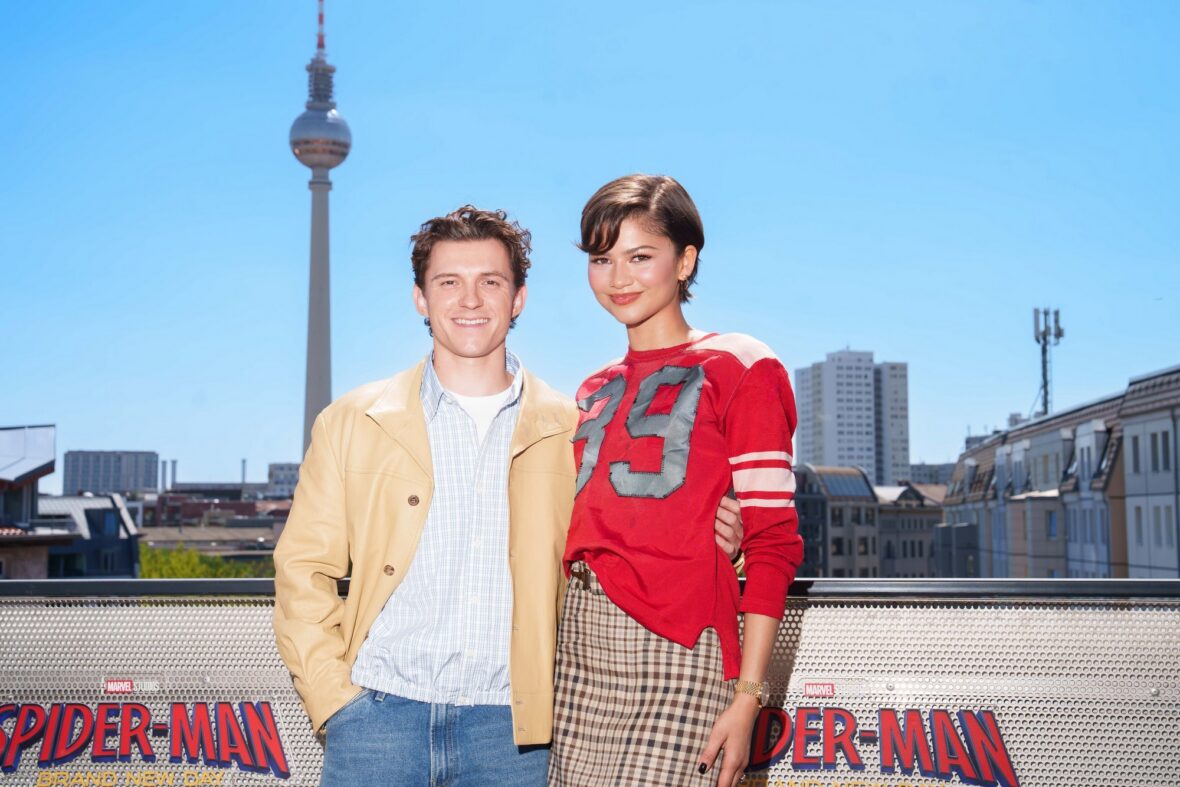 Tom Holland and Zendaya promoting Spider-Man: Brand New Day in Berlin, Germany on June 22, 2026