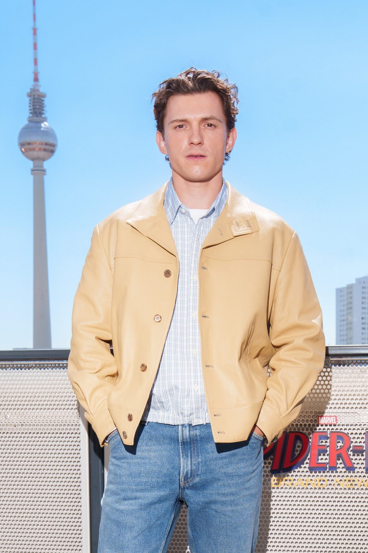 Tom Holland promoting Spider-Man: Brand New Day in Berlin, Germany on June 22, 2026