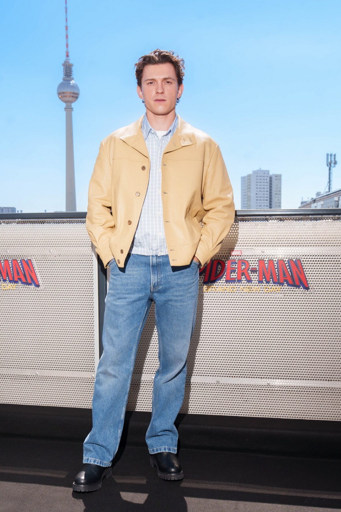Tom Holland promoting Spider-Man: Brand New Day in Berlin, Germany on June 22, 2026