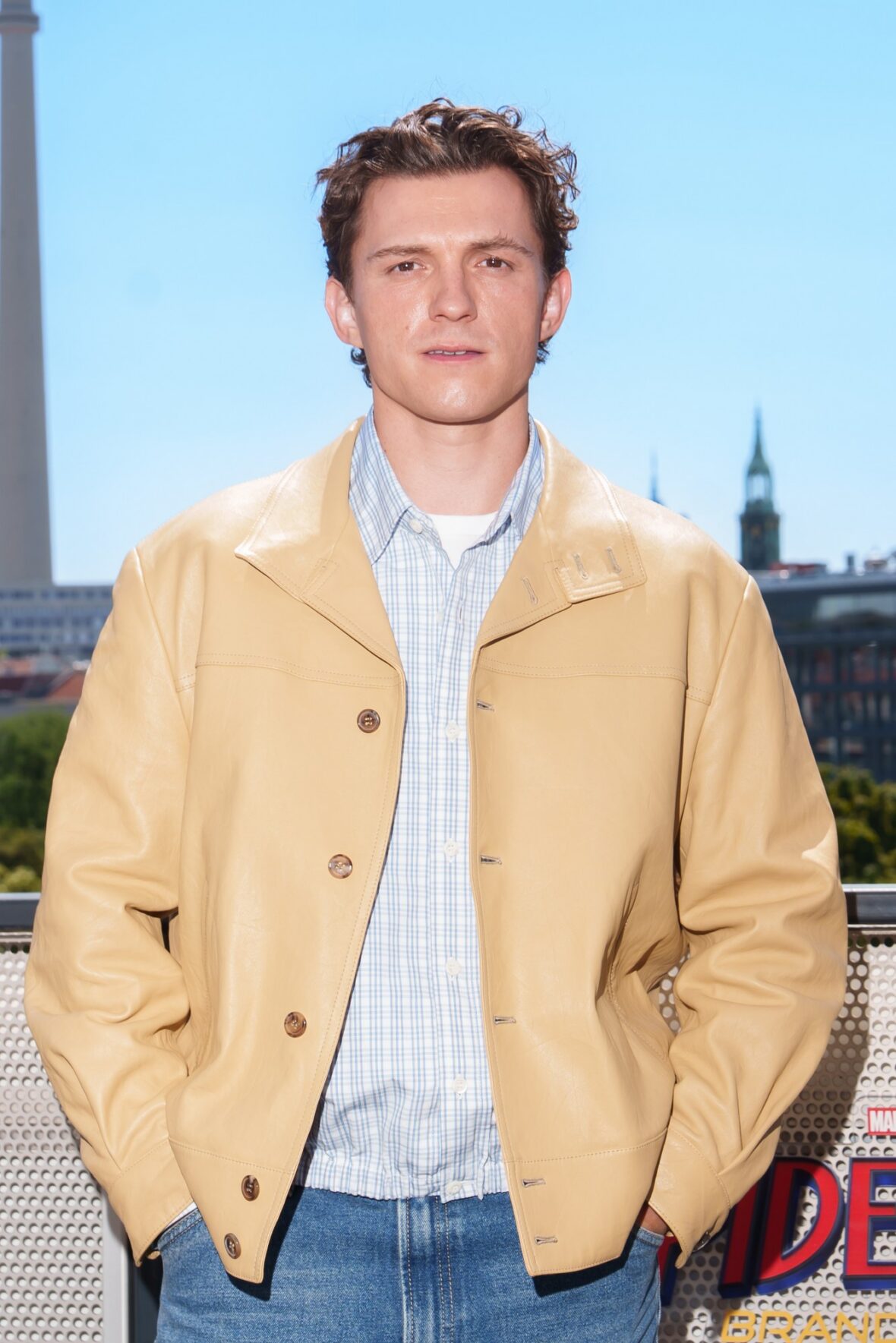 Tom Holland promoting Spider-Man: Brand New Day in Berlin, Germany on June 22, 2026