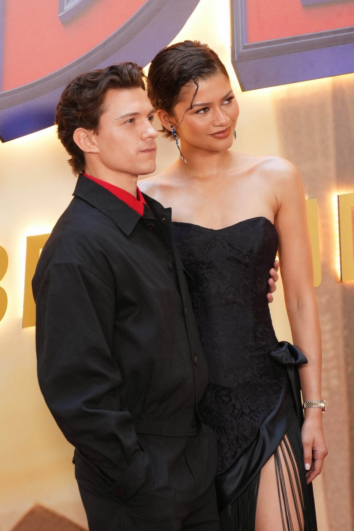 Tom Holland and Zendaya at the Spider-Man Brand New Day photo call in Madrid