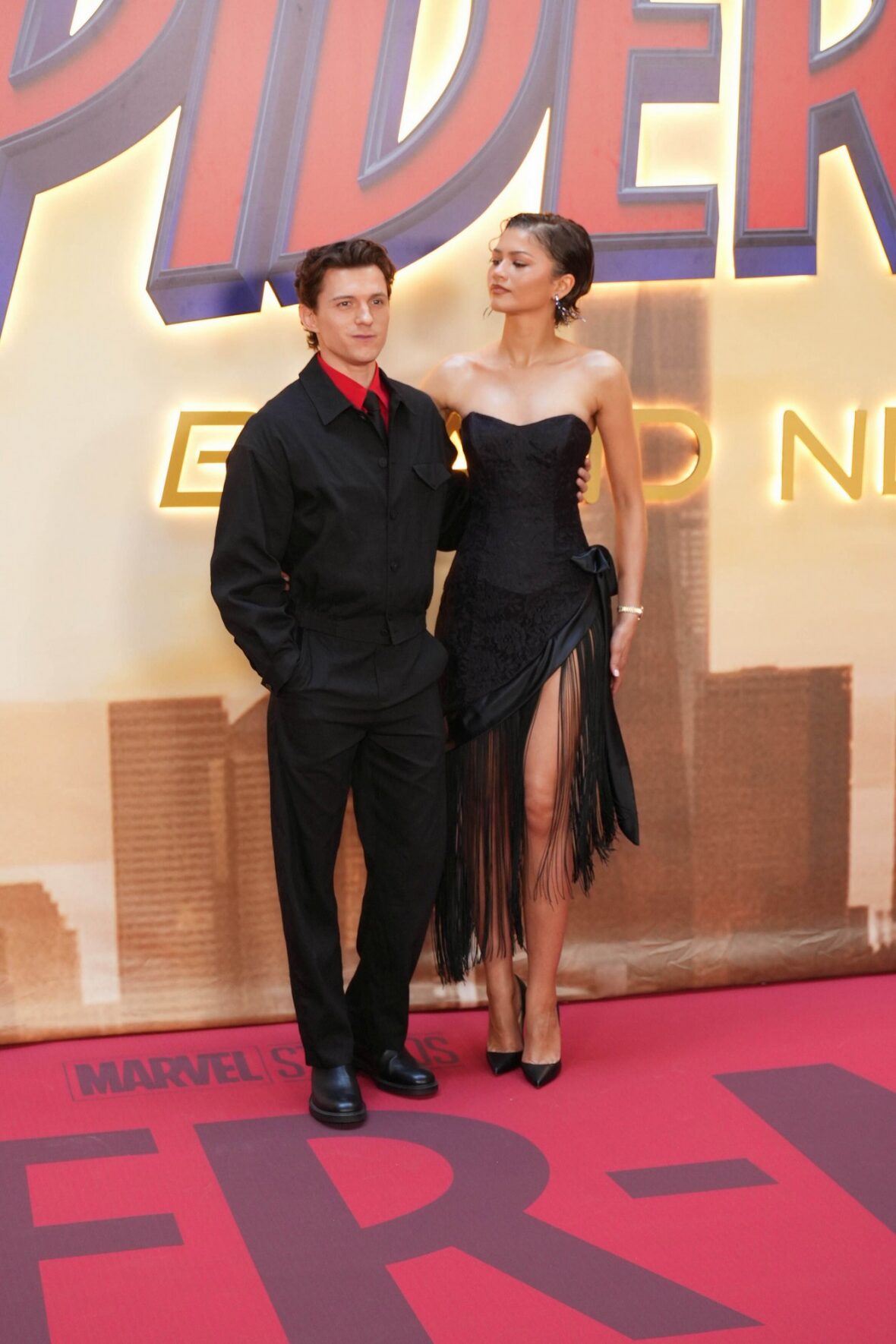 Tom Holland and Zendaya at the Spider-Man Brand New Day photo call in Madrid
