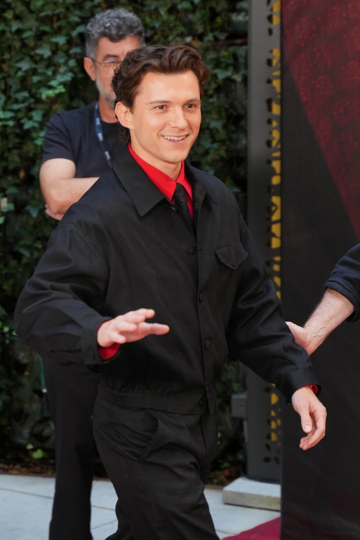 Tom Holland at the Spider-Man Brand New Day photo call in Madrid