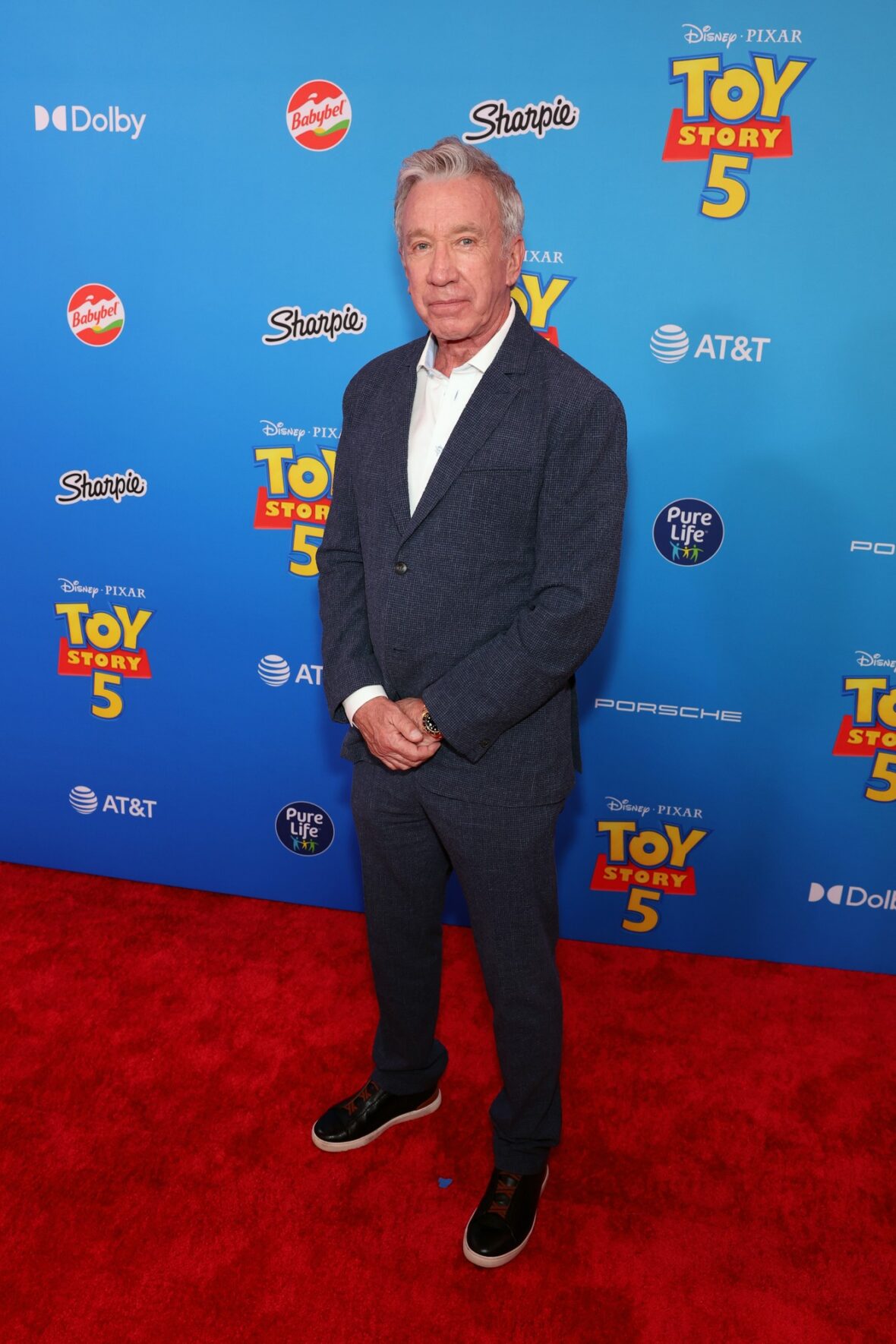 Tim Allen attends the Toy Story 5 premiere in Los Angeles