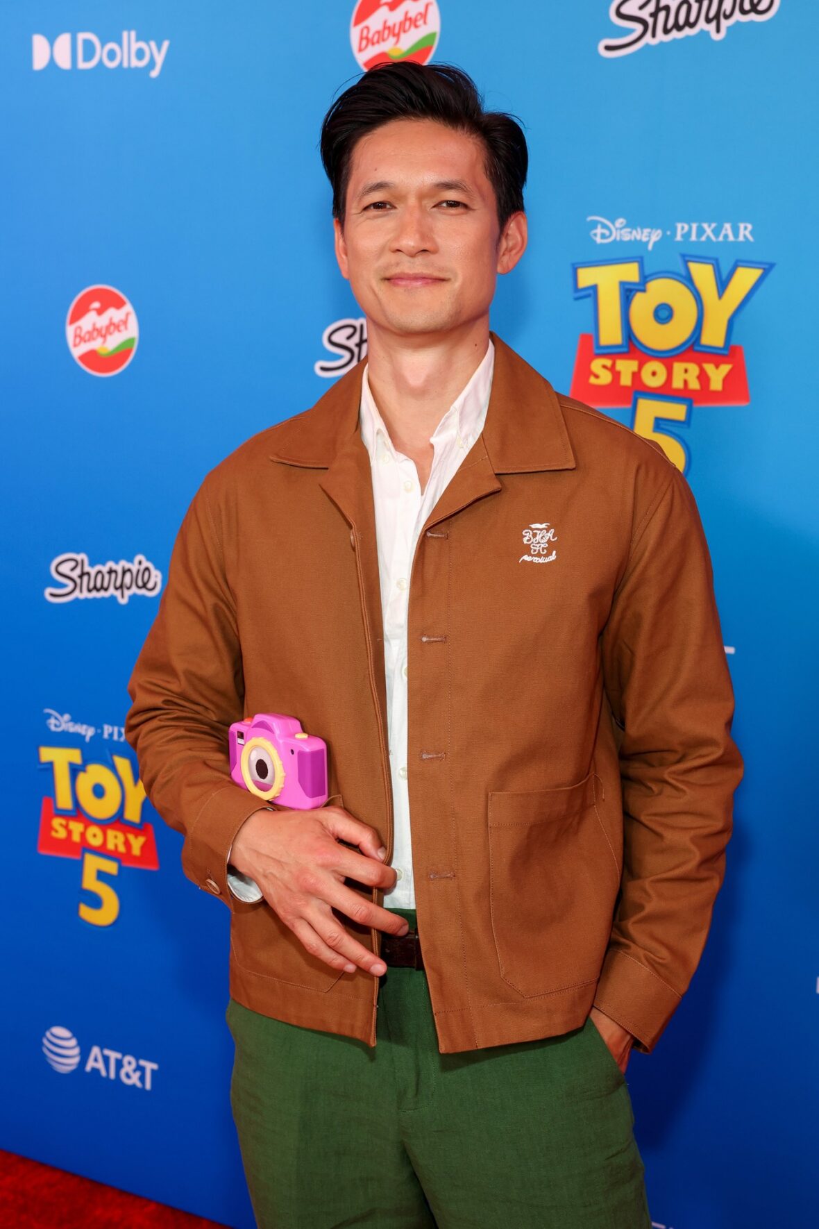 Harry Shum Jr attends the Toy Story 5 premiere in Los Angeles
