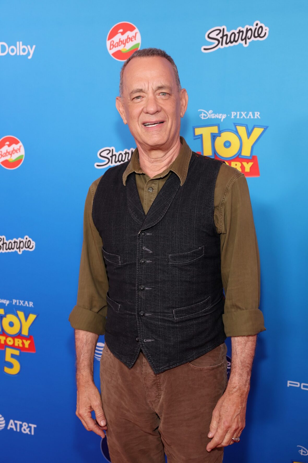 Tom Hanks attend the Toy Story 5 premiere in Los Angeles