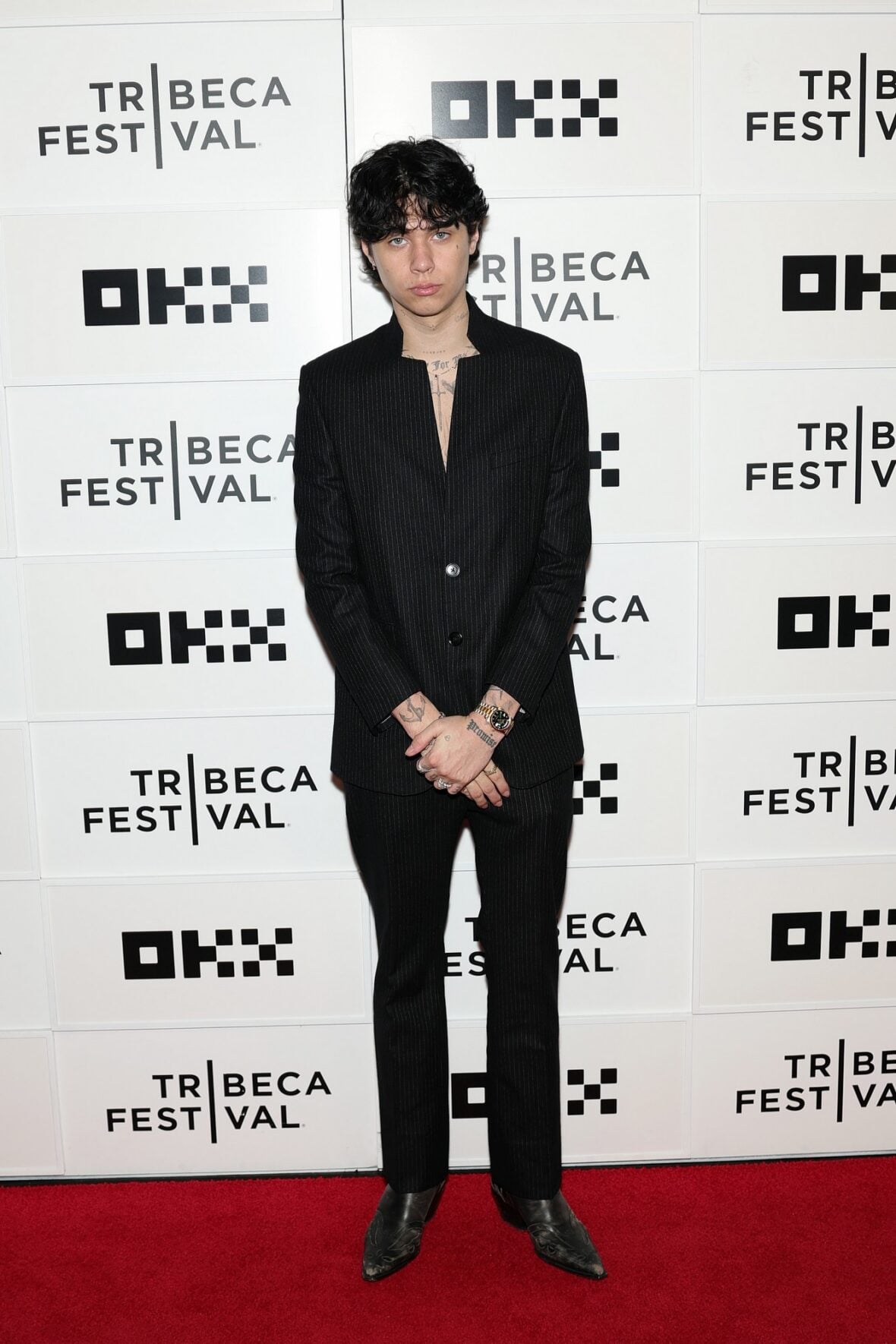 Landon Barker at the Tribeca Film Festival premiere of his dad's documentary