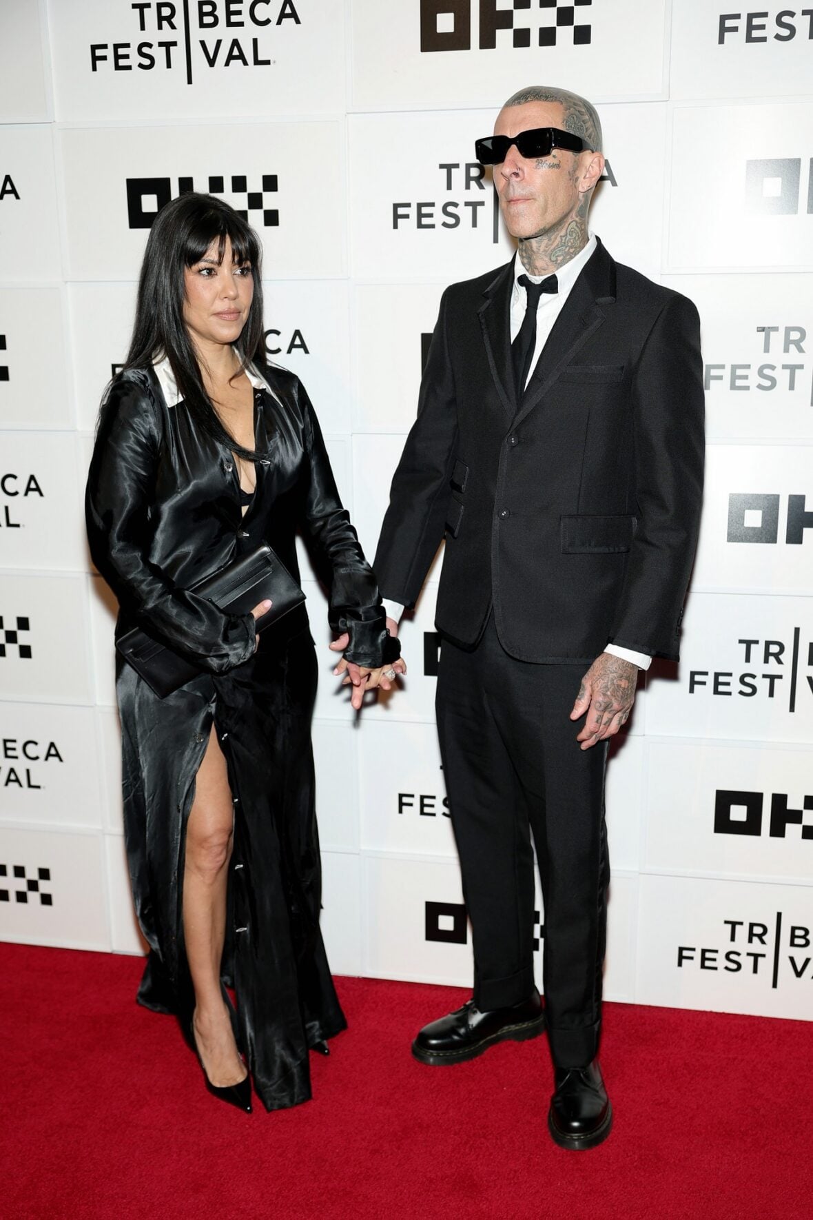 Kourtney Kardashian and Travis Barker at his Tribeca Film Festival premiere