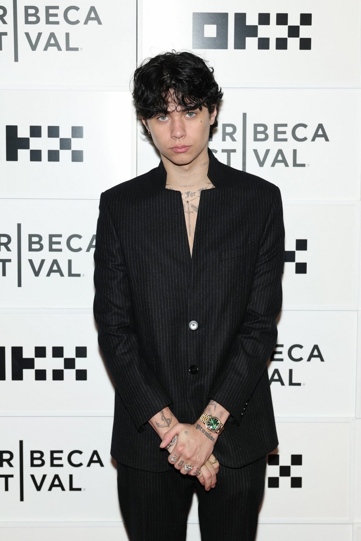 Landon Barker at the Tribeca Film Festival premiere of his dad's documentary